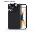 4 In 1 Telescope lense Mobile Phone Case for Iphone x 8plus 7 plus 6 plus 8 7 6s Camera lenses Outdoor Hunting
