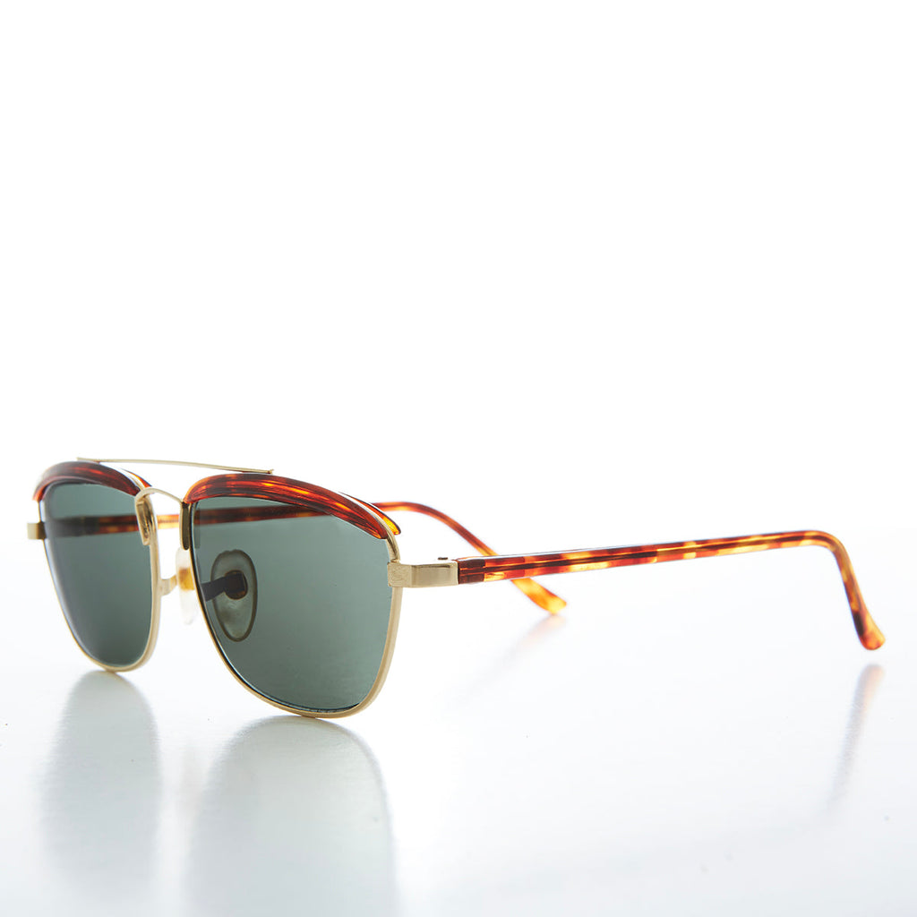Gold Brow Bar Vintage Sunglasses - Albie