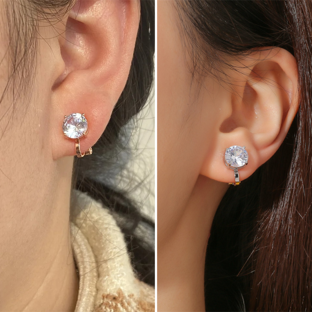 SOLITAIRE STUD EARRINGS (PAIR)
