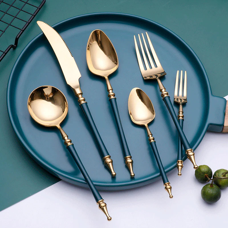 AURORIA Luxury Roman Column Design Cutlery | 3CARATS