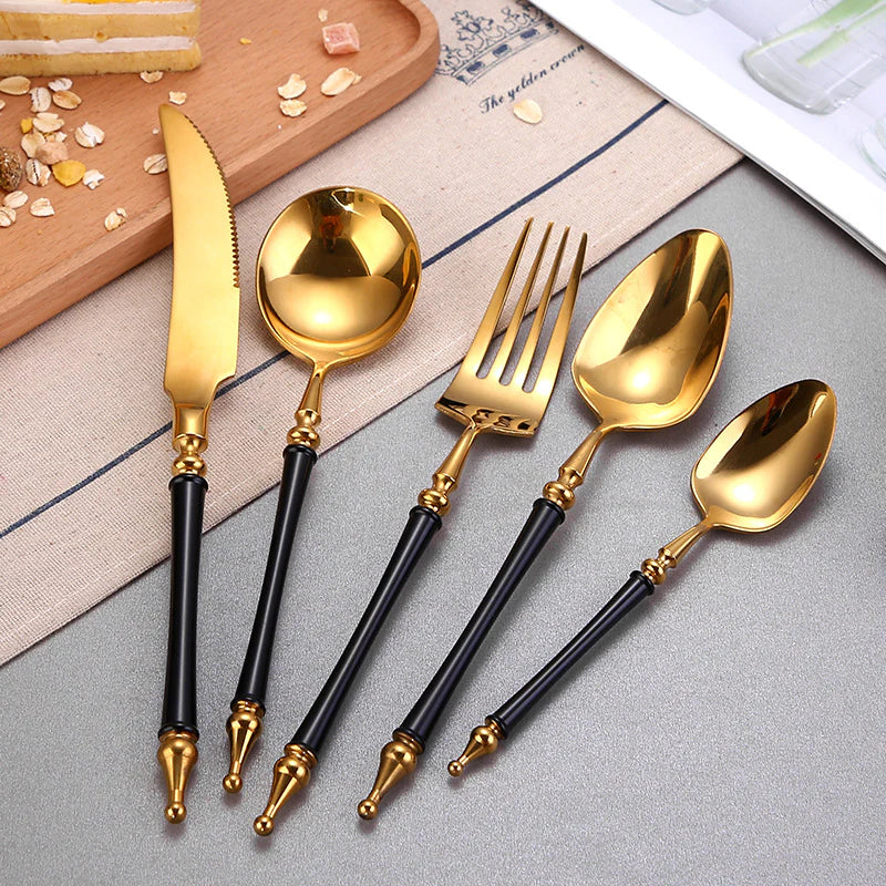 AURORIA Luxury Roman Column Design Cutlery | 3CARATS