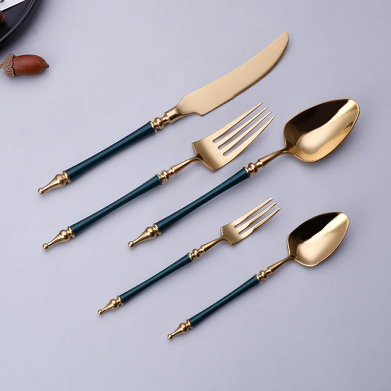AURORIA Luxury Roman Column Design Cutlery | 3CARATS