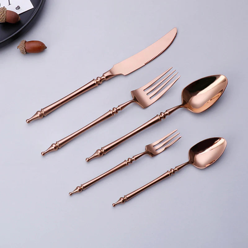 AURORIA Luxury Roman Column Design Cutlery | 3CARATS