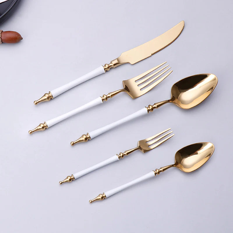 AURORIA Luxury Roman Column Design Cutlery | 3CARATS