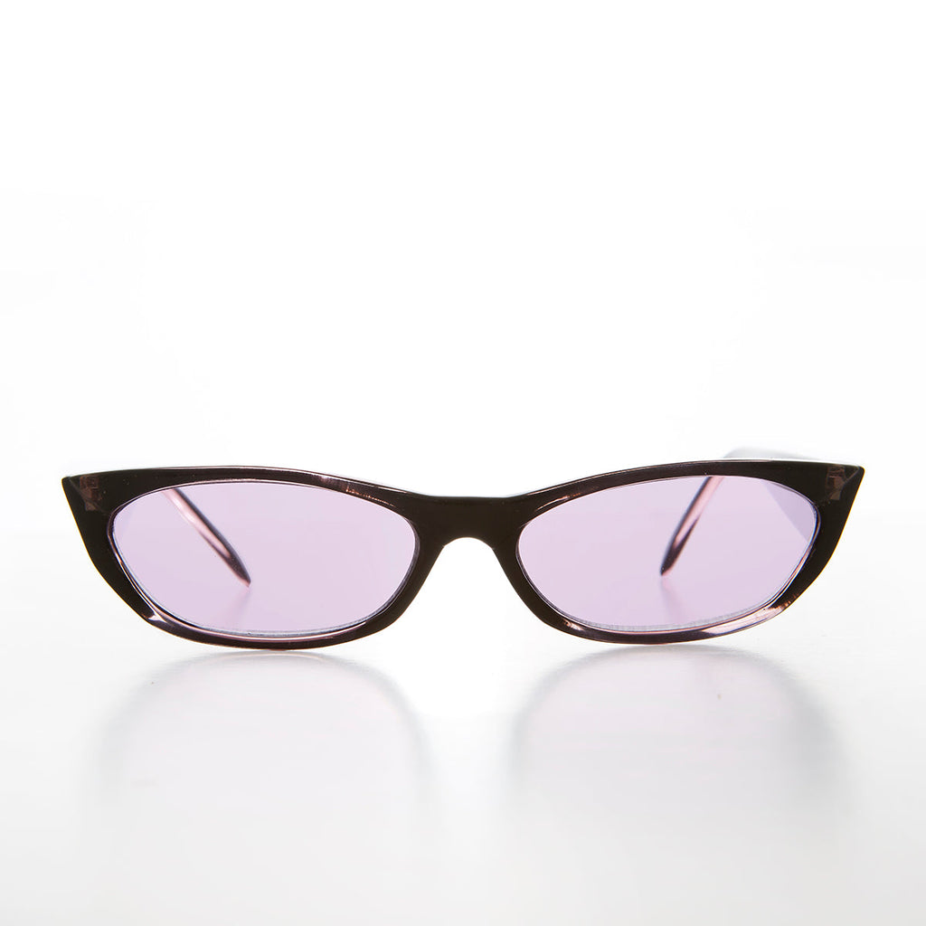 Mod Cat Eye Sunglass with Tinted Lenses - Avalon