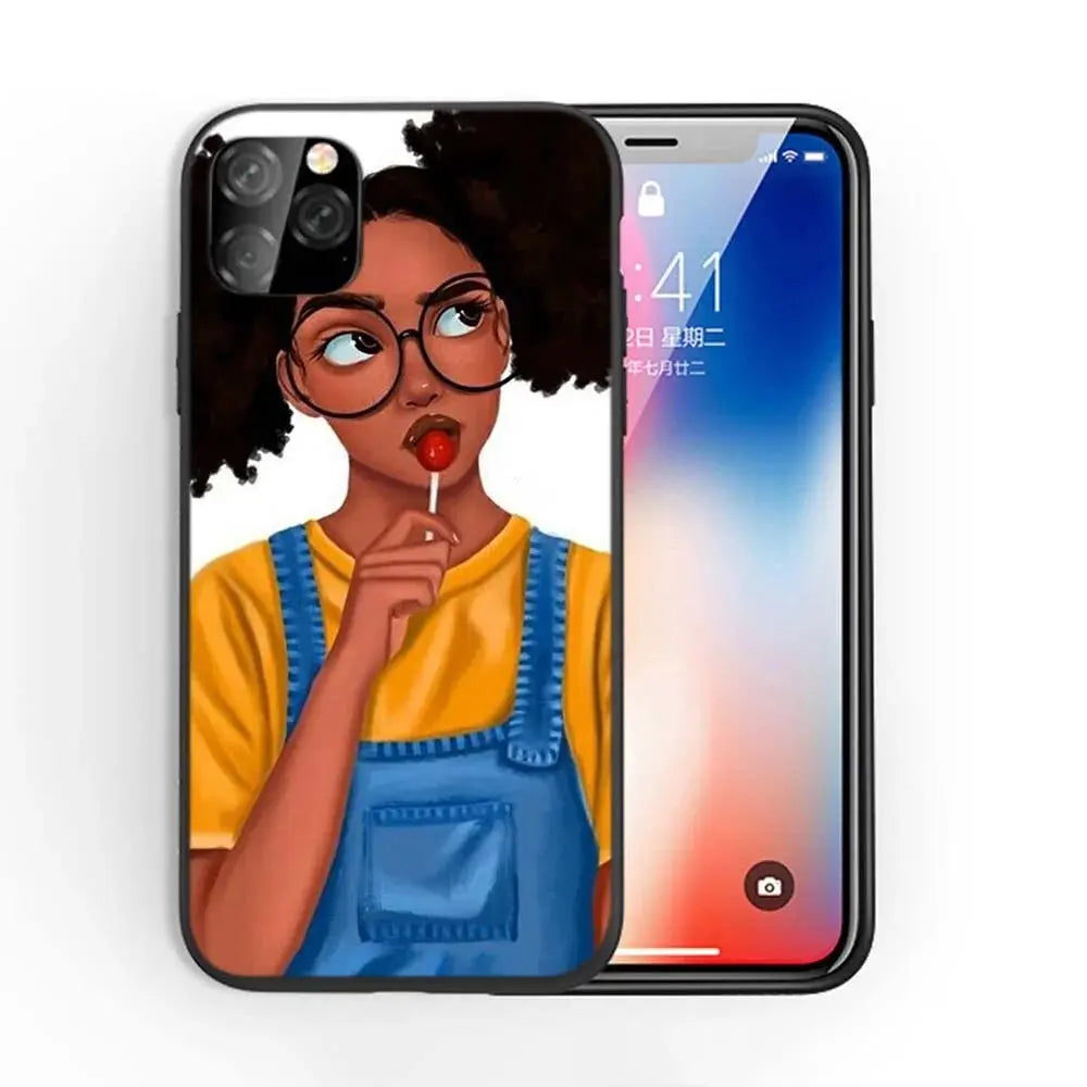 Afro Girls Art iPhone Case