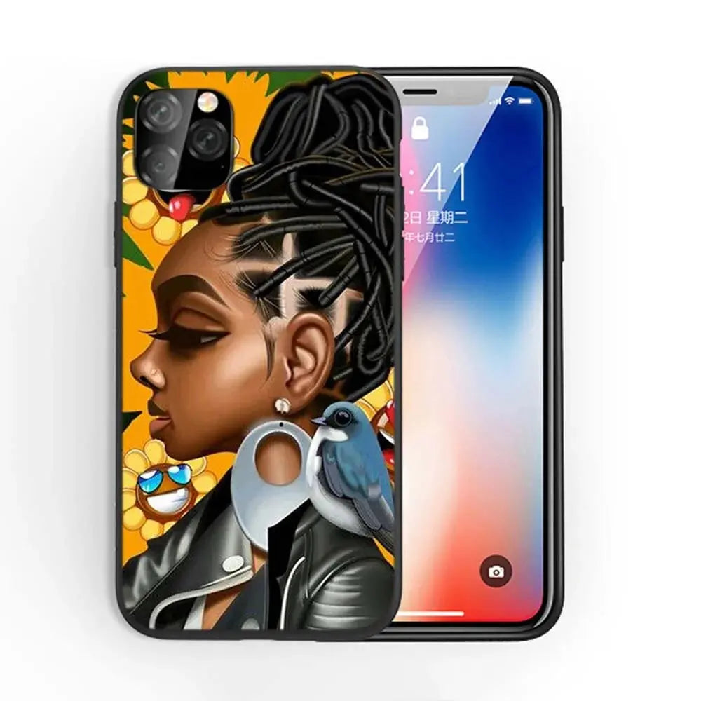 Afro Girls Art iPhone Case