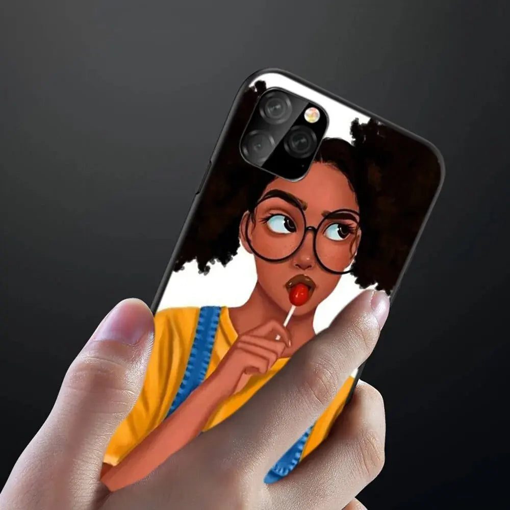 Afro Girls Art iPhone Case