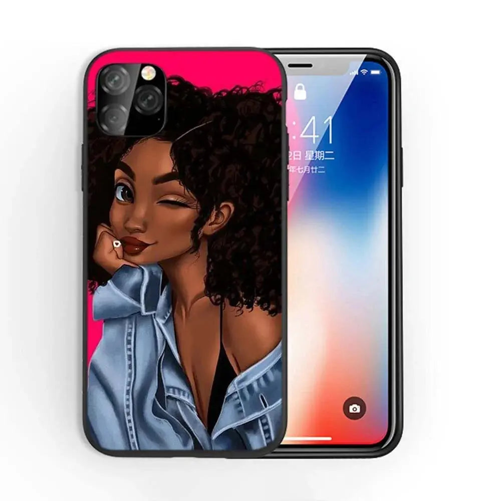 Afro Girls Art iPhone Case