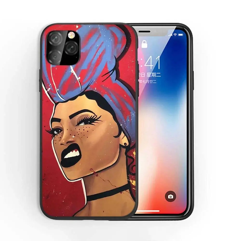 Afro Girls Art iPhone Case
