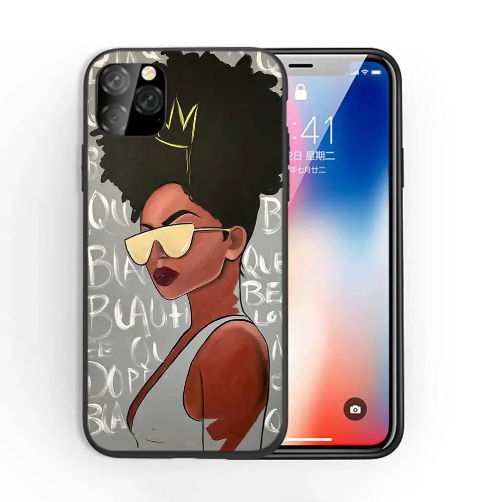 Afro Girls Art iPhone Case