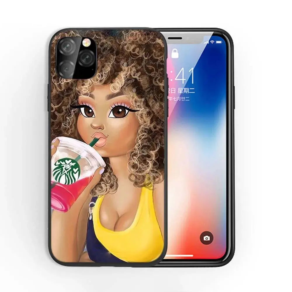 Afro Girls Art iPhone Case