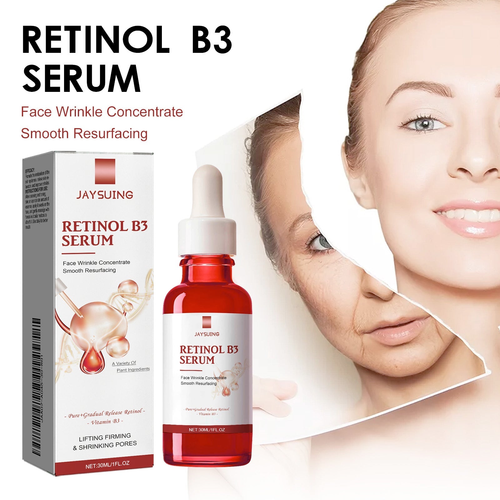 Retinol Face Essence, Reduces Lines, Firming Skin, Hydrating And Anti-Wrinkle Serum