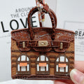 Small house bag mini window pendant headphone bag lipstick car key backpack backpack decoration