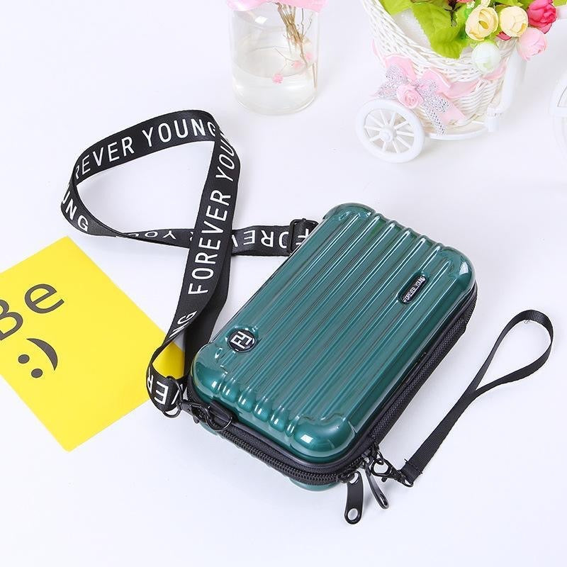 PC hard shell toiletry bag 7-inch shoulder crossbody bag hand storage bag suitcase small bag