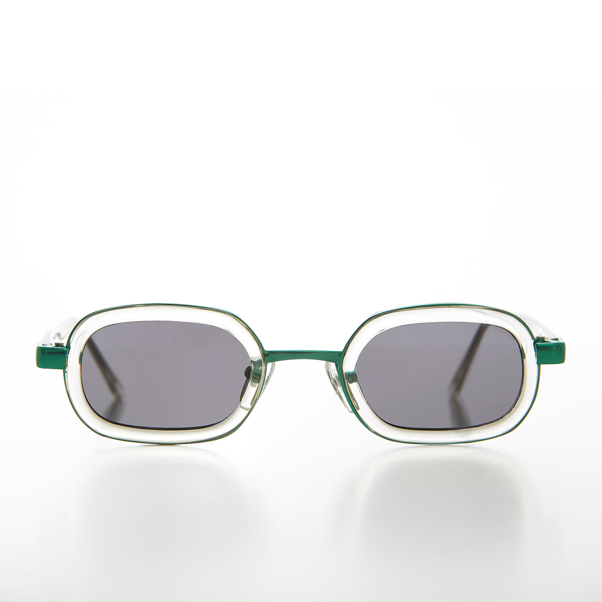 Translucent Colored Small Vintage Sunglass - Berry