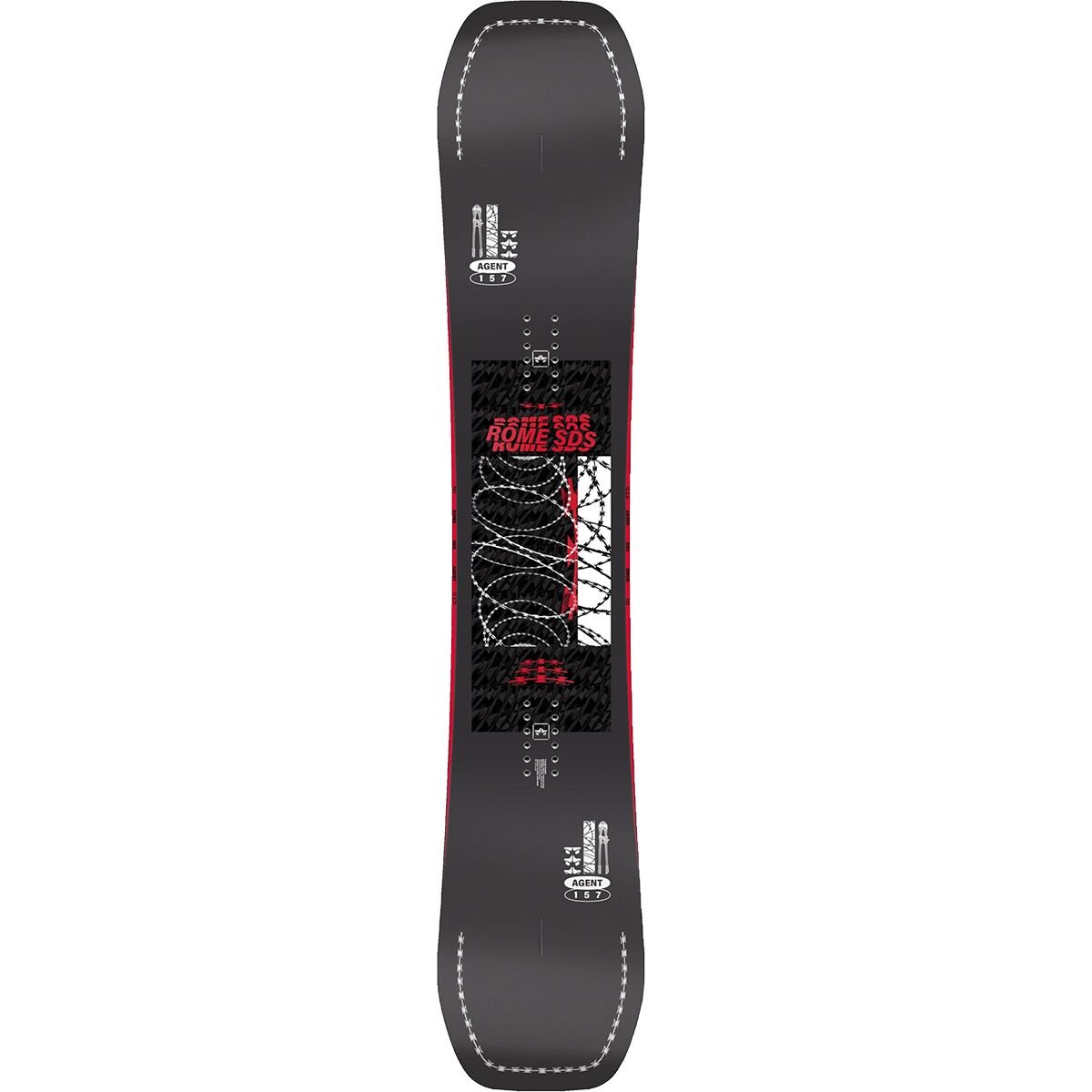 Rome Snowboards Mens Agent Twin Snowboard