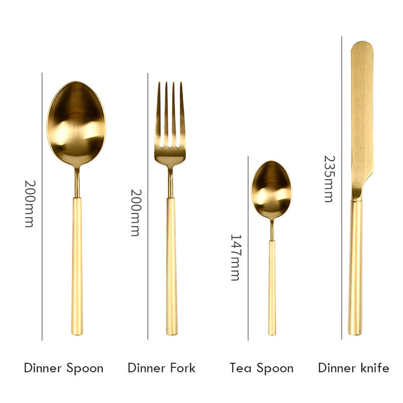 Barton Luxury Gold Cutlery Set | 3CARATS