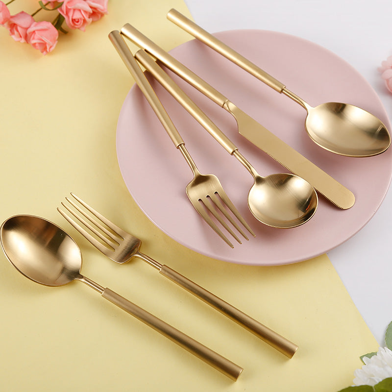 Barton Luxury Gold Cutlery Set | 3CARATS