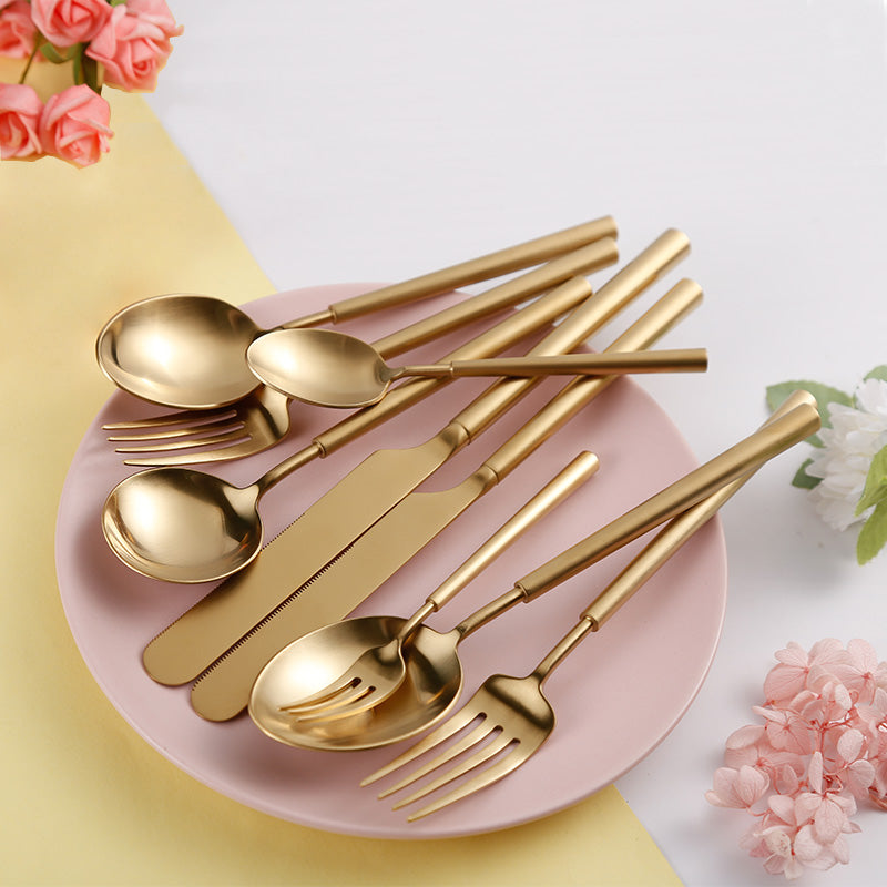Barton Luxury Gold Cutlery Set | 3CARATS
