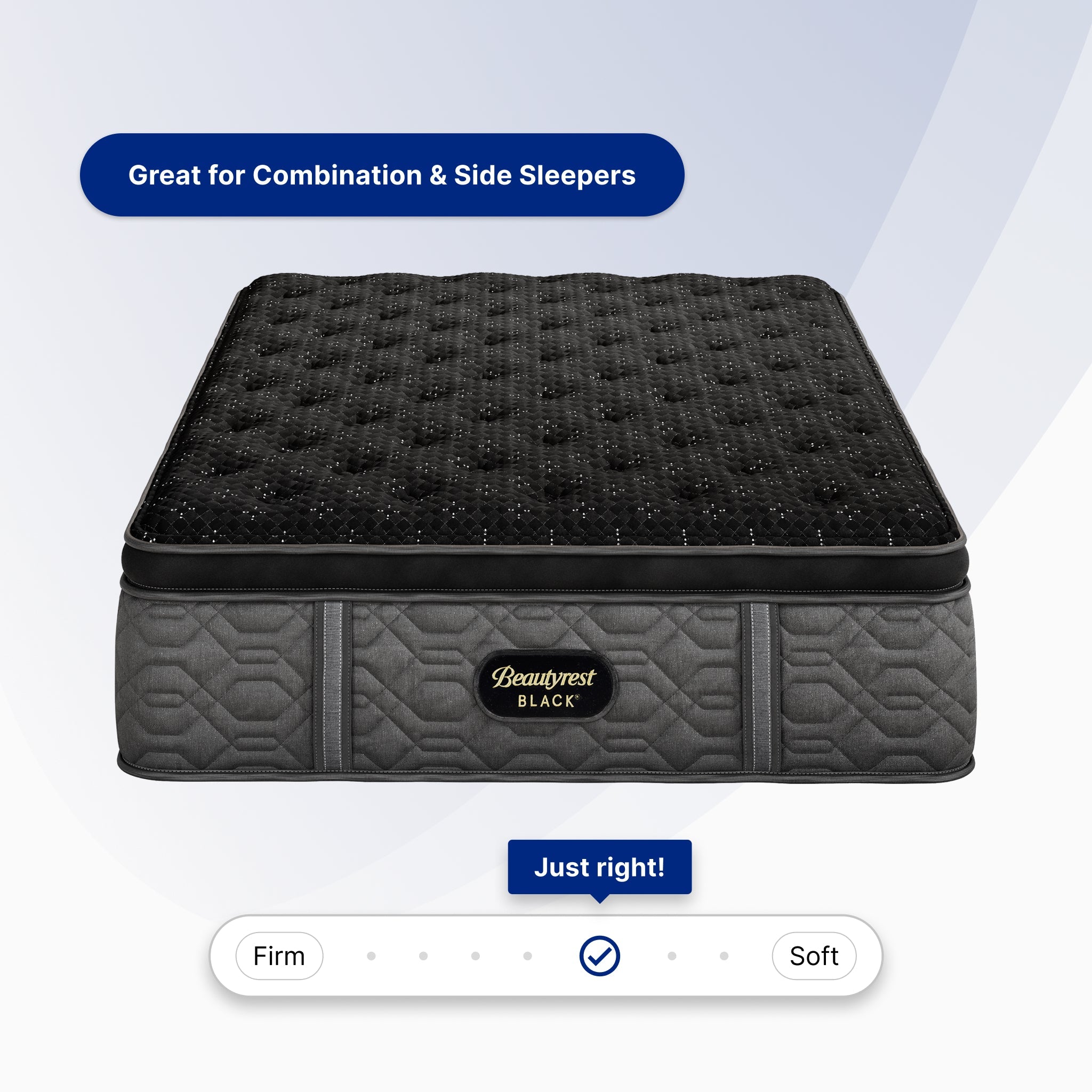 Black Series Three Medium Pillow Top