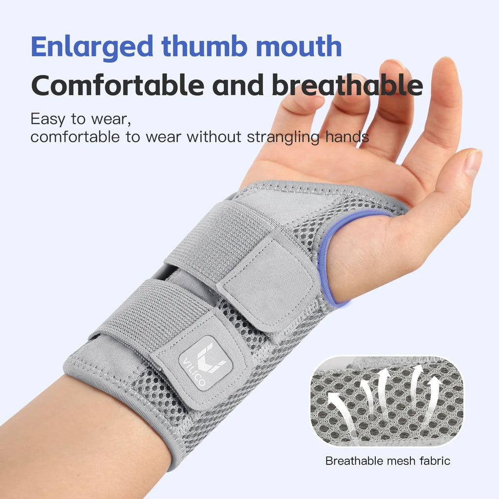 Wrist guard tendon sheath with adjustable double straps thin wrist strap