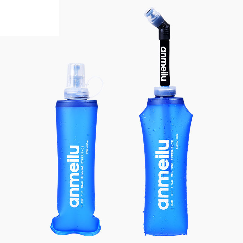 Anmeilu Folding Soft Water Bottle TPU Water Cup Drinking Bag Marathon Outdoor Sports Lightweight Water Bottle