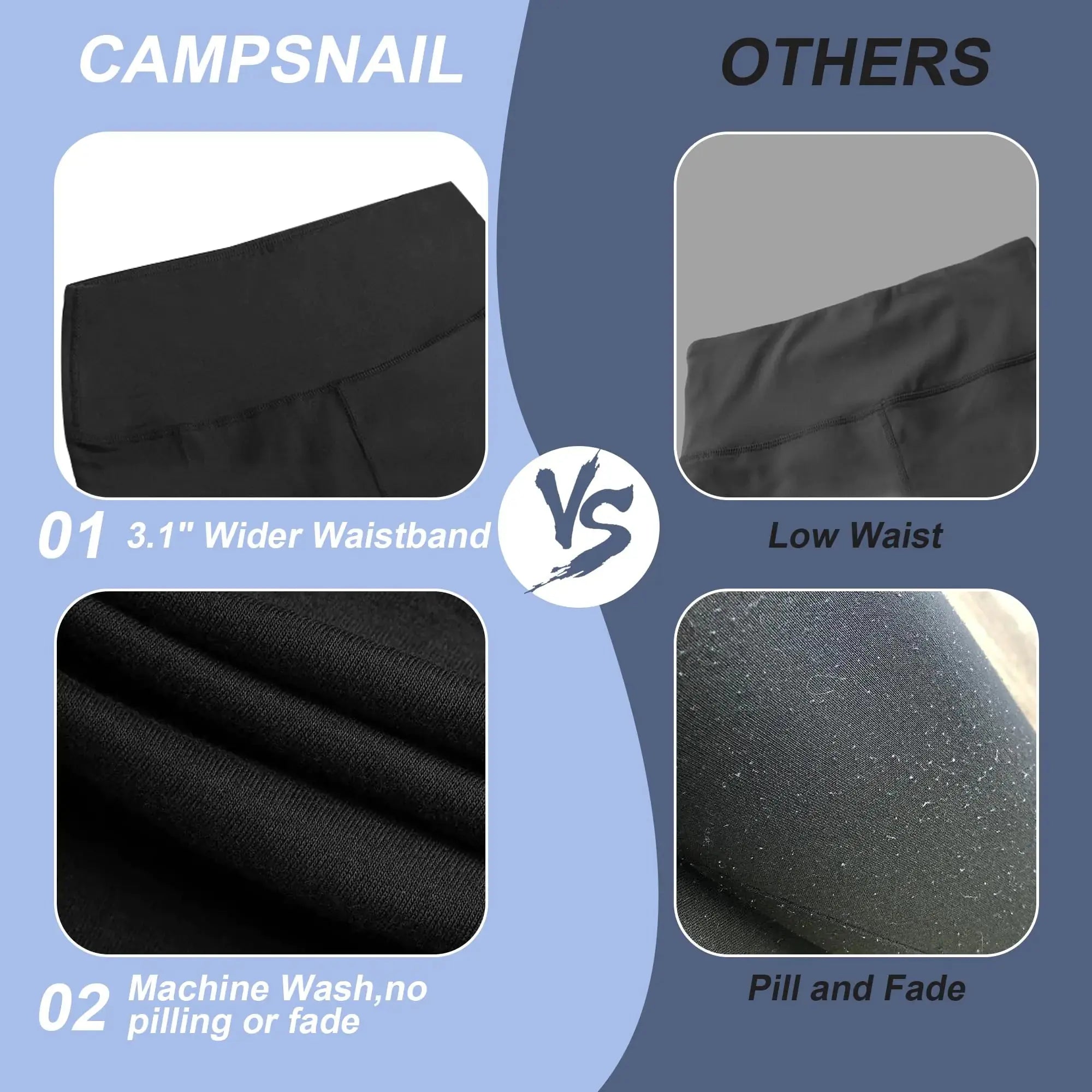 CAMPSNAIL Workout Biker Shorts for Women - High Waisted Tummy Control Spandex Booty Volleyball Shorts for Yoga & Dance