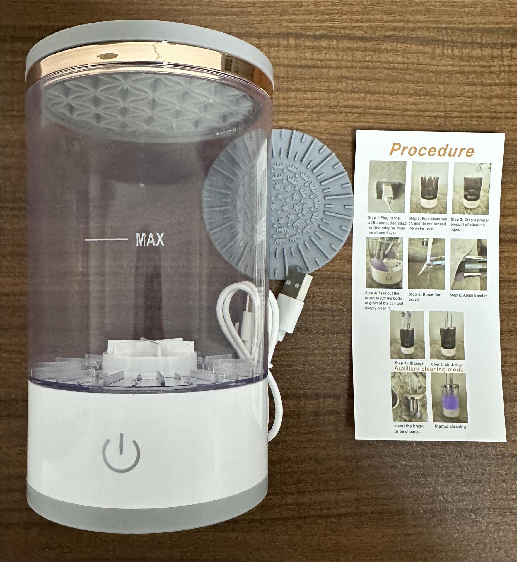 Makeup brush, washer, plug-in lazy electric cleaning brush, automatic washing tool, quick drying tool