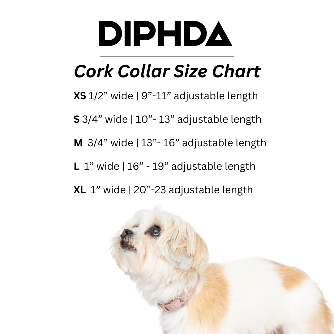 Honey Tiger Cork Leather Collar