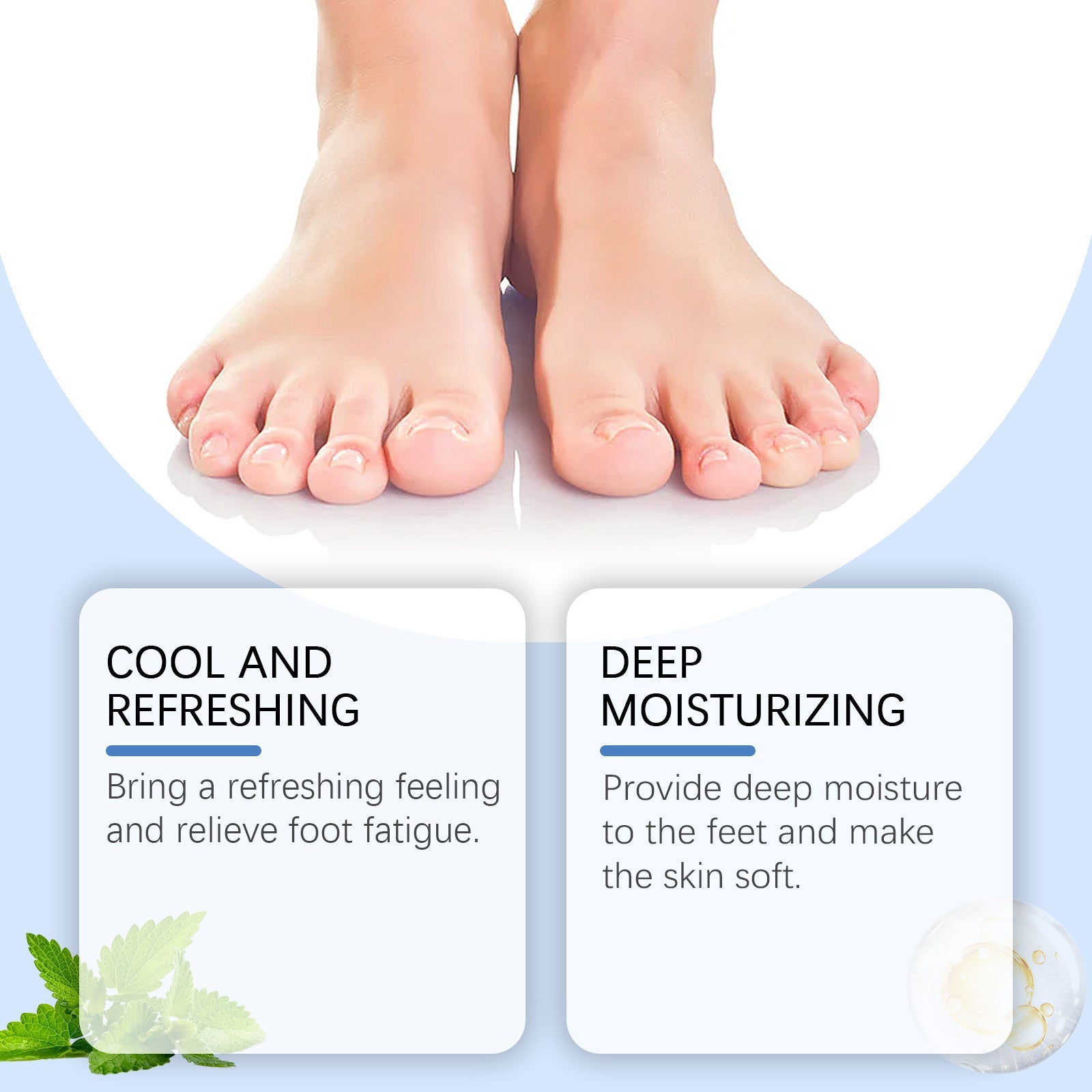 Mint Refreshing Foot Cream Hydrates And Restores Dry And Rough Skin With A Refreshing And Soothing Foot Cream