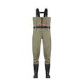 TerraTrax Fishing Chest Waders for Men & Women Waterproof Lightweight PVC Bootfoot Waders Durable Wader Pants with Boots for Fishing Hunting Size 12