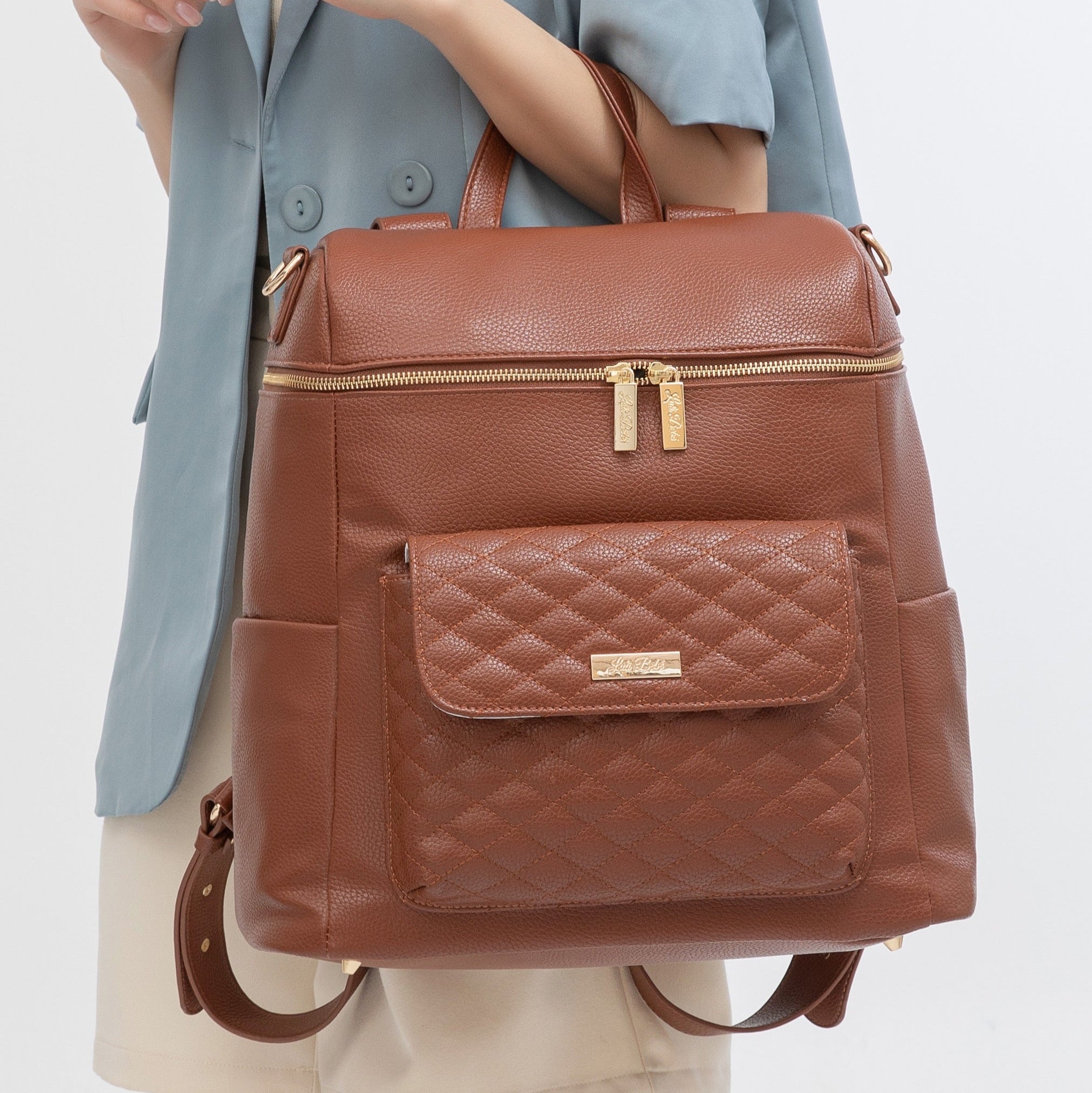 Signature Diaper Bag Caramel