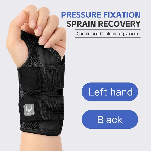 Wrist guard tendon sheath with adjustable double straps thin wrist strap