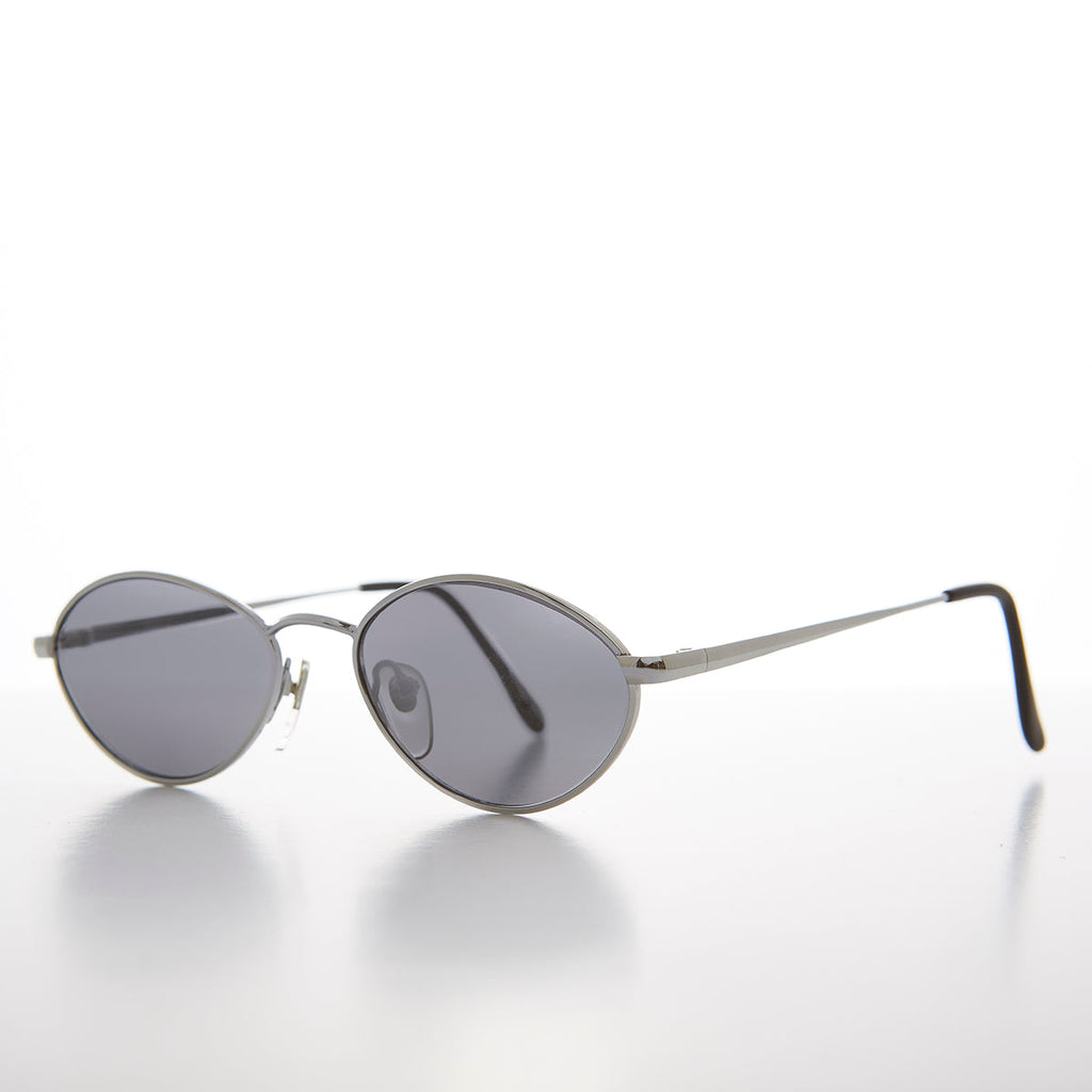 Oval Metal 90s Vintage Sunglasses - Ellery
