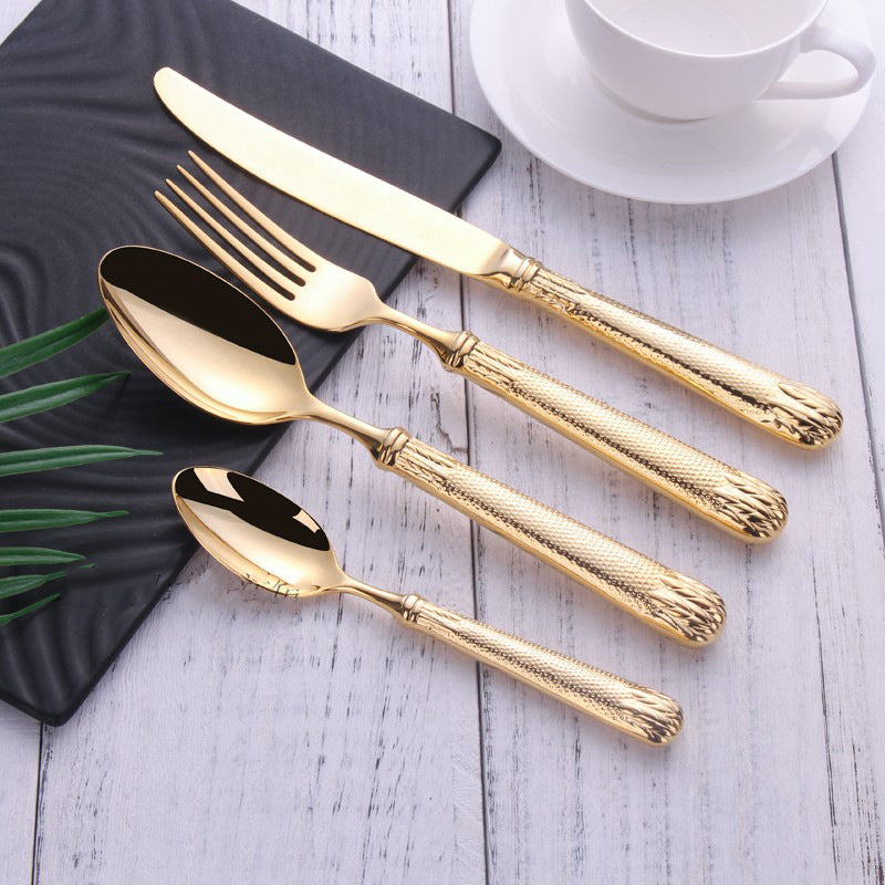 Elnoora Gold&Silver Luxury Cutlery Set | Yedwo
