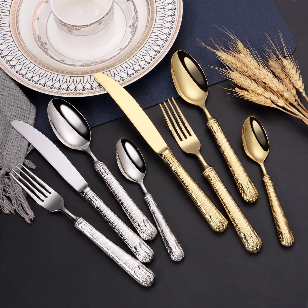 Elnoora Gold&Silver Luxury Cutlery Set | Yedwo