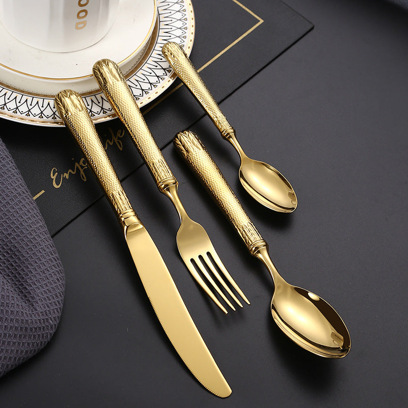 Elnoora Gold&Silver Luxury Cutlery Set | Yedwo