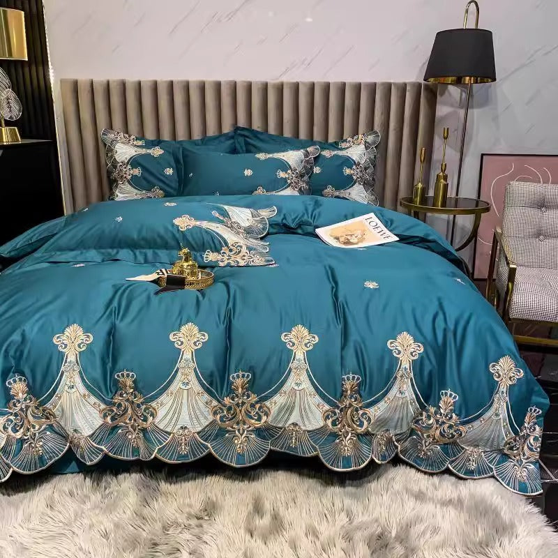 European Luxury Long-Staple Cotton Embroidered Bedding Set | Yedwo