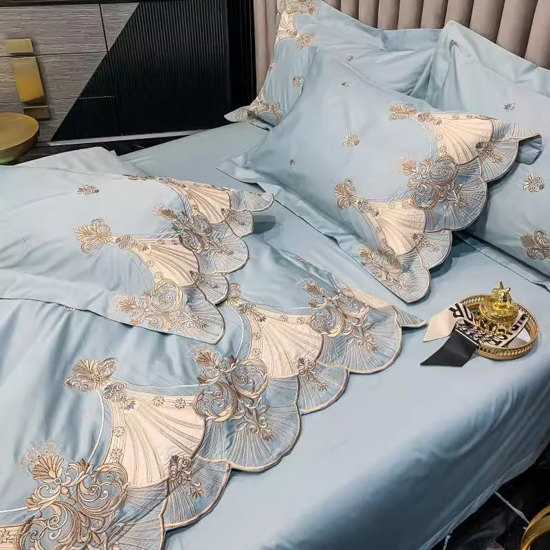 European Luxury Long-Staple Cotton Embroidered Bedding Set | Yedwo