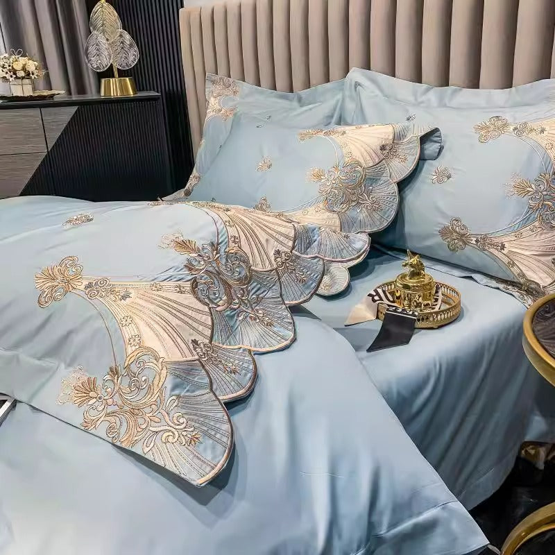 European Luxury Long-Staple Cotton Embroidered Bedding Set | Yedwo