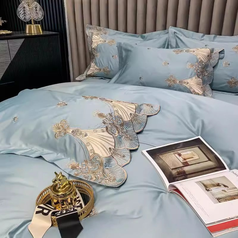 European Luxury Long-Staple Cotton Embroidered Bedding Set | Yedwo
