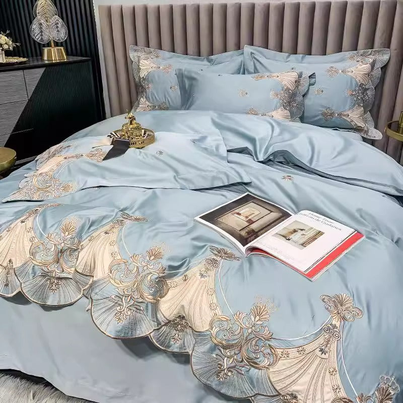 European Luxury Long-Staple Cotton Embroidered Bedding Set | Yedwo