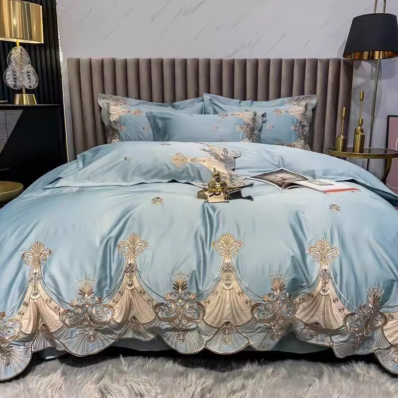 European Luxury Long-Staple Cotton Embroidered Bedding Set | Yedwo