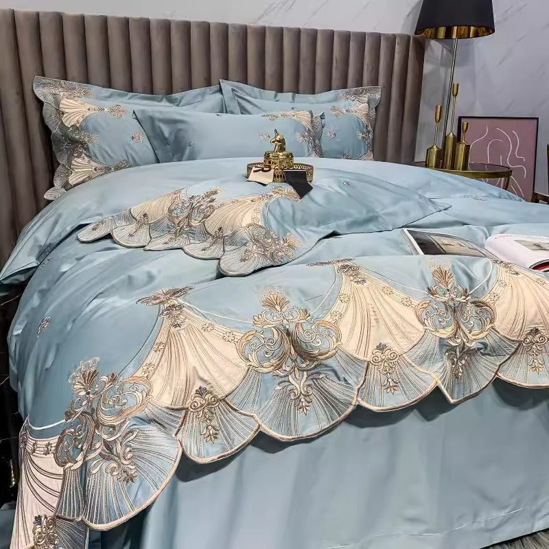 European Luxury Long-Staple Cotton Embroidered Bedding Set | Yedwo