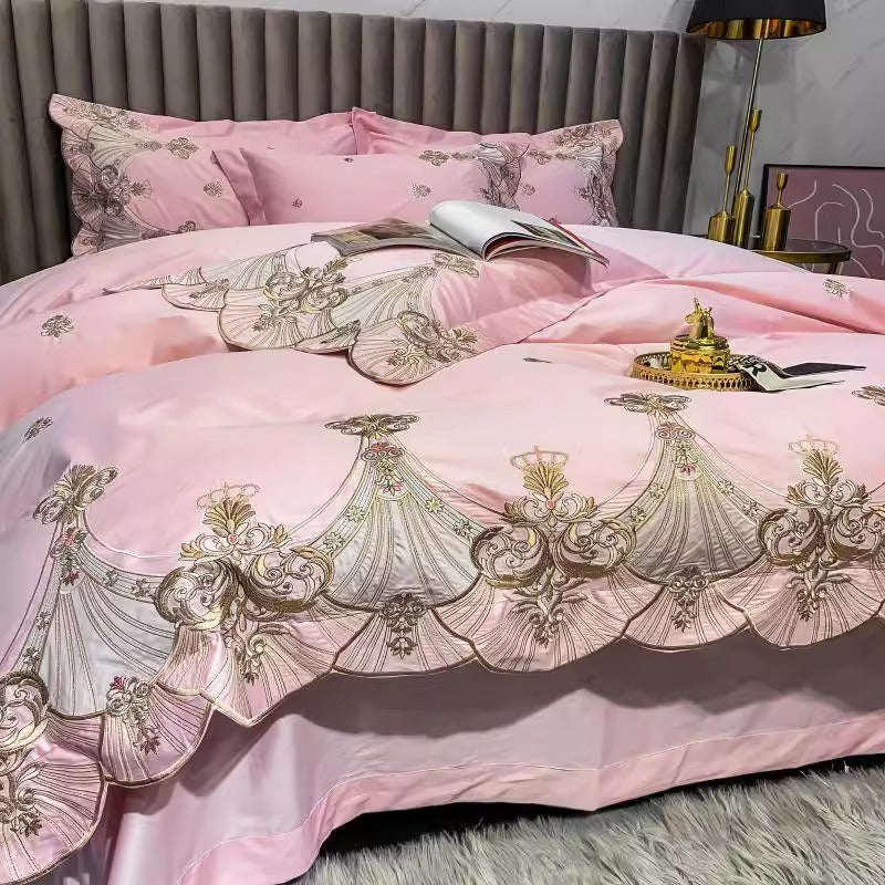 European Luxury Long-Staple Cotton Embroidered Bedding Set | Yedwo