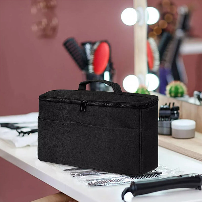 travel storage bag compatible with Dyson Airwrap Styler, a portable organizer with multi-pockets for hair curler and attachments