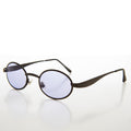 Small Oval Tinted Lens Vintage Sunglass - Far Out