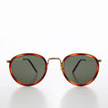 Round Gold Tortoise Rim Sunglass - Fraiser