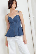 POWER POISE INDIGO CAMI TOP